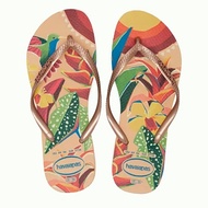 Havaianas Brazil Sampa Tropical Metal Buckle Ladies Flip-Flops - Summer Slippers