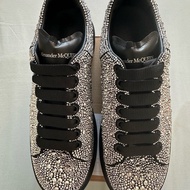 Alexander McQueen 麥坤男款稀有水晶小白鞋oversized sneakers with crystal
