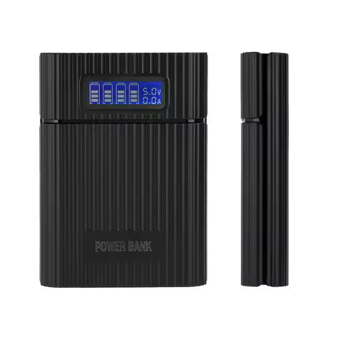 4x18650 Battery Holder Power Bank Case 5V 2A Dual USB Digital Display Charging DIY Shell for Mobile