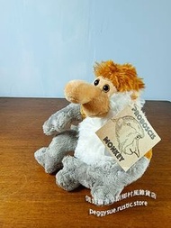 [佩姬蘇 旅遊紀念品]高約15cm-馬來西亞婆羅洲沙巴特殊品種長鼻猴玩偶