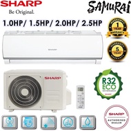 SHARP R32 NON-INVERTER AIR CONDITIONER 1.0HP (AHA9WCD2/AUA9WCD2) / 1.5HP (AHA12WCD2/AUA12WCD2) / 2.0 HP (AHA18WCD2/AUA18WCD2) / 2.5 HP (AHA24WCD2/AUA24WCD)