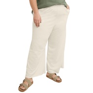 Hanes Womens Originals Wide Leg Crop Pants, Retro Lightweight French Terry Pants, 25
