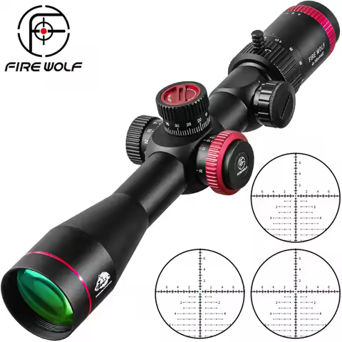 FIRE WOLF QZ 4-16X44 Scope FFP Red Green Hunting Optical Sight Sniper Riflescope Tactical First Foca
