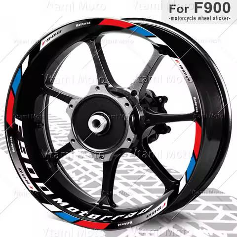 For F900R F900XR F 900 R Reflective Motorcycle Wheel Stickers Rim Decals Waterproof 17 Inch