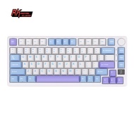 RK ROYAL KLUDGE M75 81 Keys Gasket Mounted Keyboard Hot-Swappable Mechanical Keyboard with Smart Dis