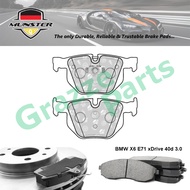 Münster Disc Brake Pad Rear for BMW X6 E71 xDrive 40d 3.0 2008-2012 N57D30 N57D30B