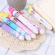 WOW 10 Color Cute Carton Kid Children Press Ink Ballpoint Pen Multicolor 4084