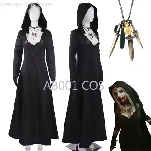 Game Village Lady Dimitrescu Daughter Bela Cosplay Costume Cassandra Daniela Women Adult Vampire Dre
