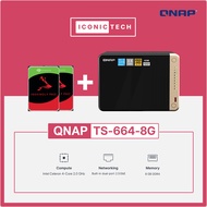 WhatsApp0193710000 QNAP TS-664-8GB ECC 0TB~144TB NAS Enclosure Kits