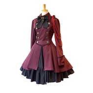 Medieval Cos Clothing Renaissance Gothic Dress Retro Bow Ruffled Punk Cosplay Skirt new arrival