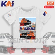 KAI Lokomorif CC201 Kids T-Shirt Children's Clothing/ with Train Image