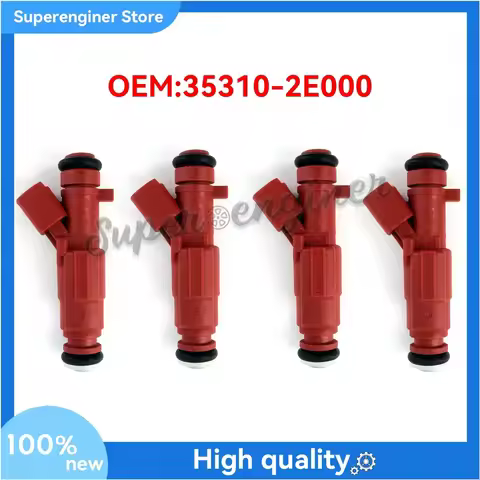1-4pcs 35310-2E000 Fuel Injector Fit For 11-19 Elantra Veloster Forte Soul 1.8 2.0L 353102E000