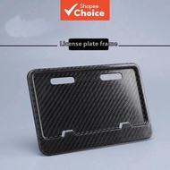 [Affordable Upgrade] Carbon Fiber Pattern Motorcycle Plate Holder - Universal & Compliant with New L