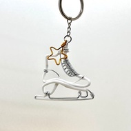 溜冰鞋 鑰匙圈 掛飾 折字 客製化 英文 中文 名字 獨一無二 舞者