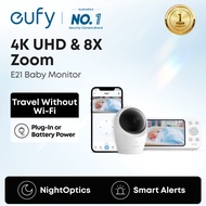 [New Arrive] eufy Security Baby Monitor E21 with 4K UHD Camera 5 720p Display 8X Zoom Hybrid Wi-Fi a