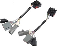 X AUTOHAUX 2 Pcs Tow Mirror Wiring Harness Adapter for Ford F250 F350 F450 F550 Truck 1999-2007 Truc
