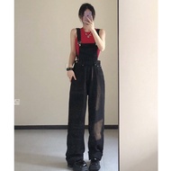 [C16@] Jumpsuit jeans Women korean style oversize vintage polos premium Contemporary casual Frog jeans Women [32]