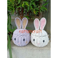 Rattan Rabbit Type 1/ Rattan Character Rattan Rattan Hampers/ Rattan Bunny Rattan Character Basket/ 