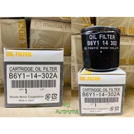 100% MAZDA RX-8 323 FORD LASER MAZDA 2 1.5 ,MAZDA 3 1.6  non-skyactiv OIL FILTER  B6Y1 14 302 B6Y1-1