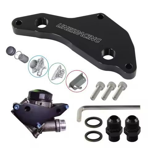 For BMW N54&N55 E82 E88 AN10 Upgrade Oil Cooler Thermostat Adapter Delete Plate 1M 135i 08-13 E90 E9