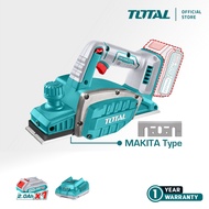 TOTAL Tools Cordless Planer + Battery + Charger (20V / 82 x 2m / Brushless) TRLI20401