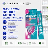 GAVISCON DOUBLE ACTION SACHET 10ML X5'S (EXP: 11/2027)
