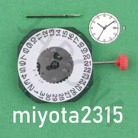 2315 movement miyota 2315 Standard movement with date display japan movement Three Hands Calendar Da