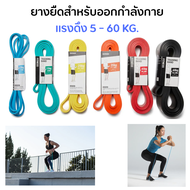 Decathlon ยางยืดออกกำลังกาย Fitness Training Band  สายแรงต้าน ขนาด 5,15,25,35,45,60 กก. [พร้อมส่ง]