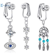 Kudosation 1Pc Fake Belly Button Ring Fake Clip On Belly Piercing Non Piercing Navel Ring Nice