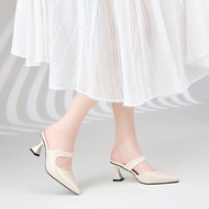 Cao gót MWC G222 - Dép Cao Gót Mũi Nhọn Quai Cut-Out Thời Trang Thanh Lịch