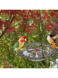 1入組掛式鳥飼料器，戶外鳥浴缸，花園裝飾，院子，農場，蜂鳥