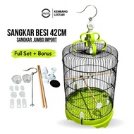 Sangkar Burung Besi Jumbo Diameter 42cm Sangkar Kapsul Kacer Trotol Cucak ijo Ram Kandang Kaceran f