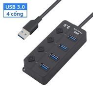 4/7 Cổng USB 3.0 Hub LED Chỉ Báo Điều Khiển Công Tắc Độc Lập Cho Máy Tính Xách Tay Ổ Đĩa Flash Máy I