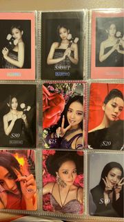 Blackpink小卡 Jennie小卡 Jisoo小卡 Blackpink手燈卡 Blackpink 周邊
