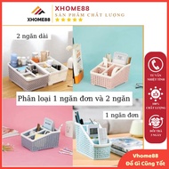 Viet Nhat Large 4-compartment Desktop Utility Plastic Tray for Cosmetics - Vhome88