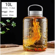 Bottle Kaca Air Tebal Balang Kaca Glass Bottle Storage Container 玻璃瓶