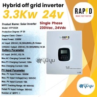 อินเวอร์เตอร์ ไฮบริด ออฟกริด Hybrid inverter off grid 3.3kw 4.3kw 6.3kw 12.3kw 24v 48V Inverter RAPD
