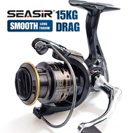SEASIR DH Spool Spinning Fishing Reel 13+1BB 4.7:1 5.2:1 Gear Ratio 1000-7000 Metal Stainless (Max D