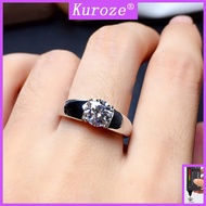 [GRA]Pt950 Platinum 2 Karat Moissanite Ring