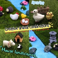 Small Animals 3-Piece Set Gardening Decoration Micro Landscape Landscaping Mini Gardening Three-Piec
