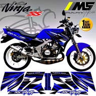 Decal Sticker Striping Variasi Motif Ori Ninja SS 150 2013 Hijau - Ninja Ss 150 2014 2015 - Ninja Ss