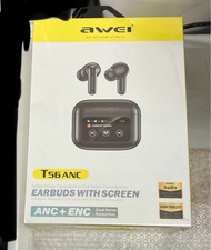 (全新) Awei T56 主動降噪 藍芽耳機 ANC ENC (bluetooth earbuds earphones)