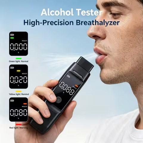 Semiconductor Sensor Replaceable - Alcohol Tester with 4 BAC Units Optional ( %, ‰, Mg/100mL, Mg/L )