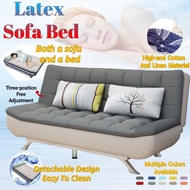 【FREE SHIPPING】Sofa bed Foldable sofa bed  Multi-functional folding sofa  Collapsible sofa  Dual-use sofa bed Modern simple sleeping fabric net