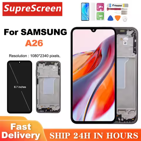 OLED For Samsung Galaxy A26 5G A266B A266E SM-A266B Lcd Display Digital Touch Screen Assembly Replac