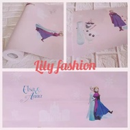 Pink character wall sticker wallpaper