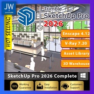 SketchUp Pro 2026 | V-ray 7.20 | Enscape 4.12 +  (x64 Updated Oct 2025) Complete with Installation T