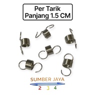 Per Tarik Panjang 15 CM Diameter Kawat 07 MM Pir Pegas Spring Peer Lentur 5 X 65 X 07 TERMURAH
