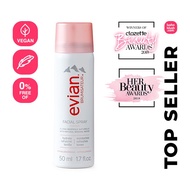 🇫🇷✈️ Evian Natural Mineral Water Facial Spray Travel Size 50ml (Exp Date: 05/27)
