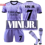 2223 Real Madrid Away Purple No. 9 Benzema 20 Vinícius 10 Modrić 21 Rodrygo Football Jersey （ALO）